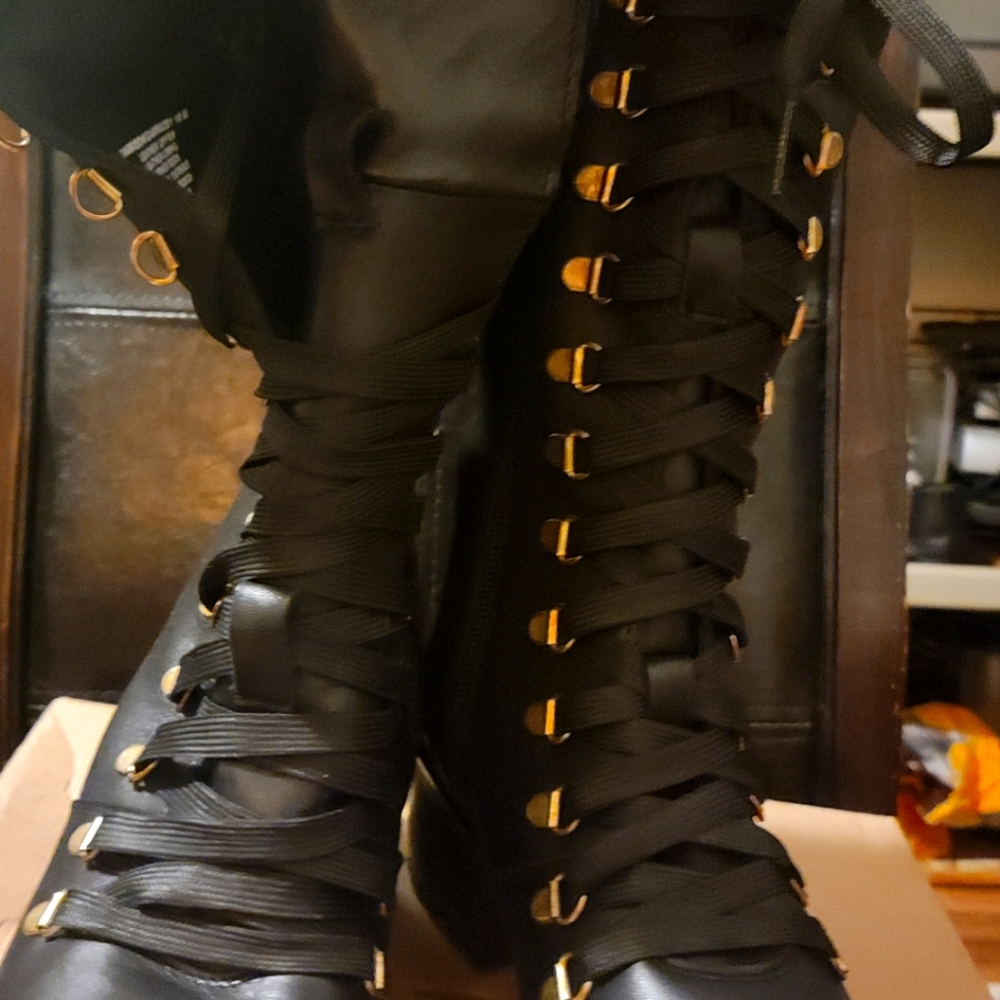 A pair of Steve Madden boots